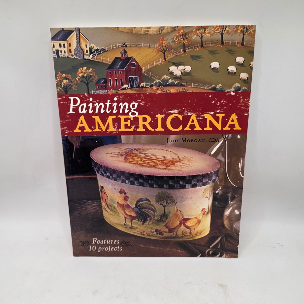 Judy Morgan Painting Americana Book Folk Art Decorative Tole Painting‎ Farmhouse